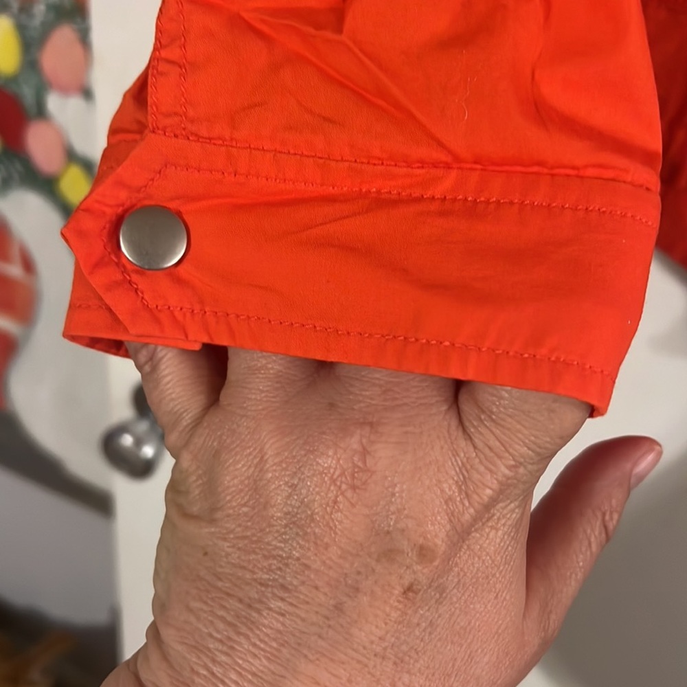SO orange 100% cotton lightweight hooded jacket - Picture 5 of 11